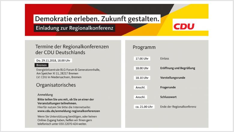 Regionalkonferenz am 29. November 2018 Regionalkonferenz am 29. November 2018
