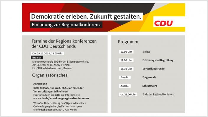 Regionalkonferenz am 29. November 2018